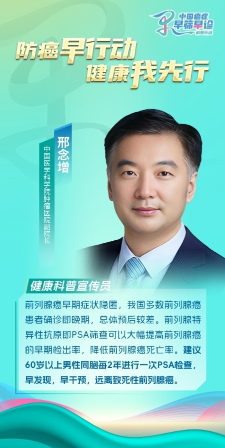 中國(guó)醫(yī)學(xué)科學(xué)院腫瘤醫(yī)院邢念增：前移早篩關(guān)口一體化管理提升前列腺癌診治療效(圖1)